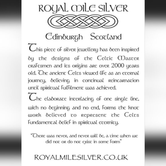 Beautiful Celtic Knot Scotland Sterling Silver Drop Dangle Earrings - Picture 6 of 6